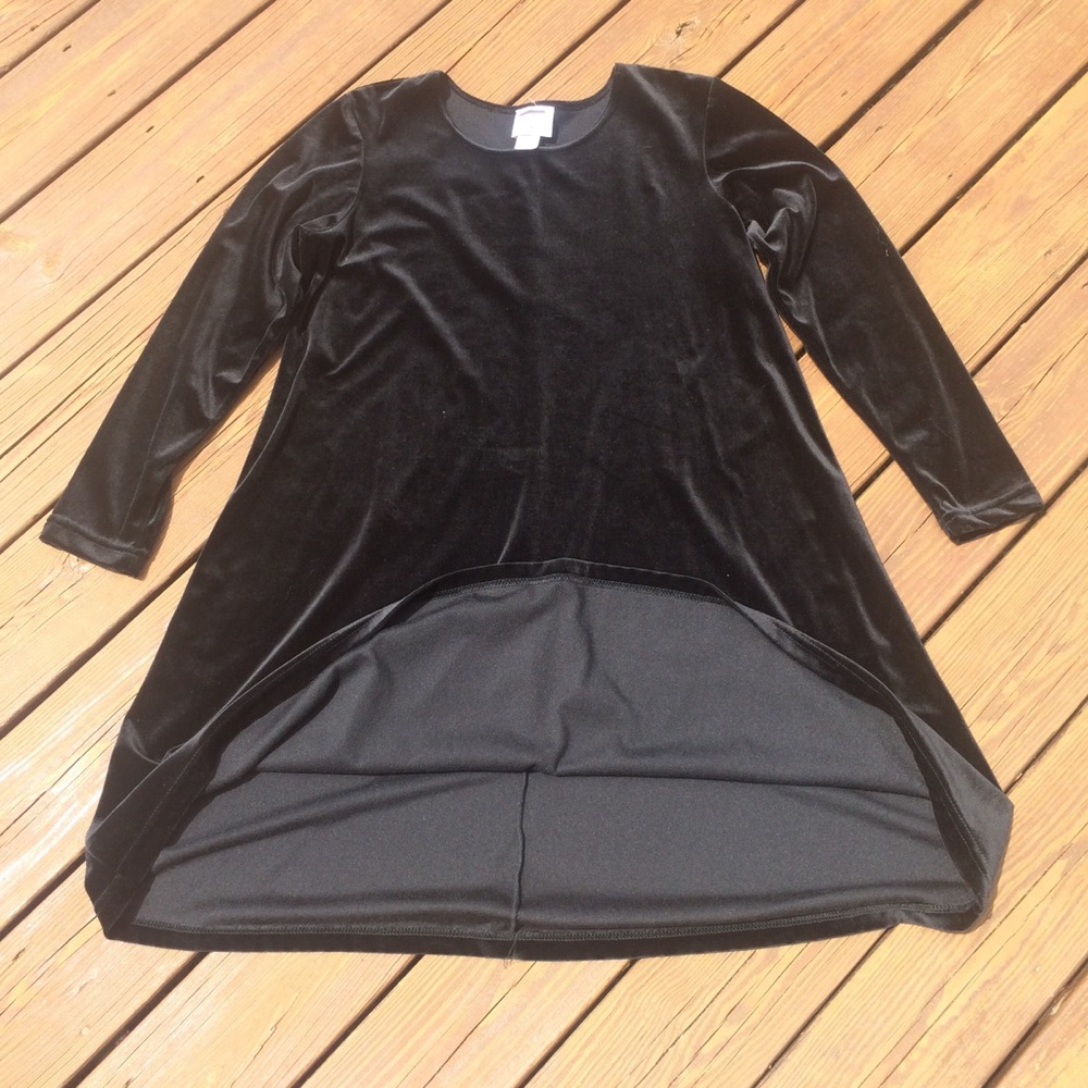 🤰💗Maternity Classy Black Velvet Long Sleeve Dress - Picture 2 of 12